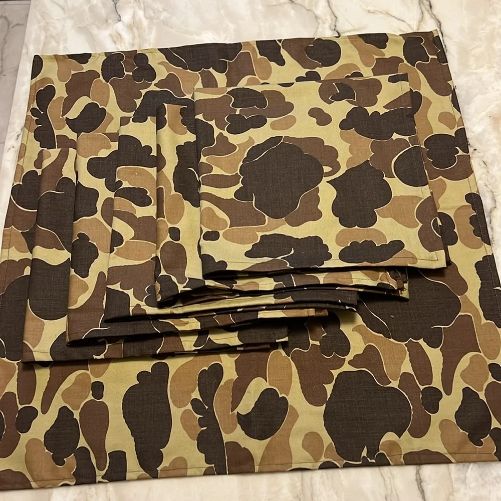 Camo Napkins, Handmade Cloth Napkins, Set of 6, NEW, Hand Made!